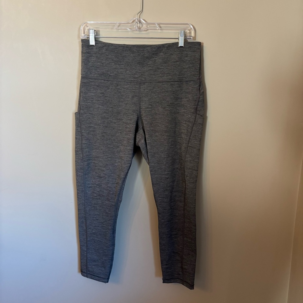 Athleta Gray High-Waist Pocket Leggings